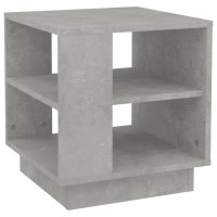 Miniatyr av produktbild för Soffbord betonggrå 40x40x43 cm konstruerat trä