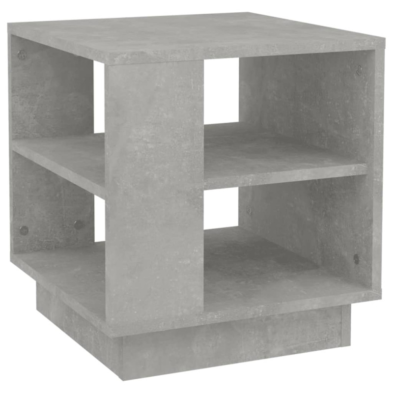 Produktbild för Soffbord betonggrå 40x40x43 cm konstruerat trä