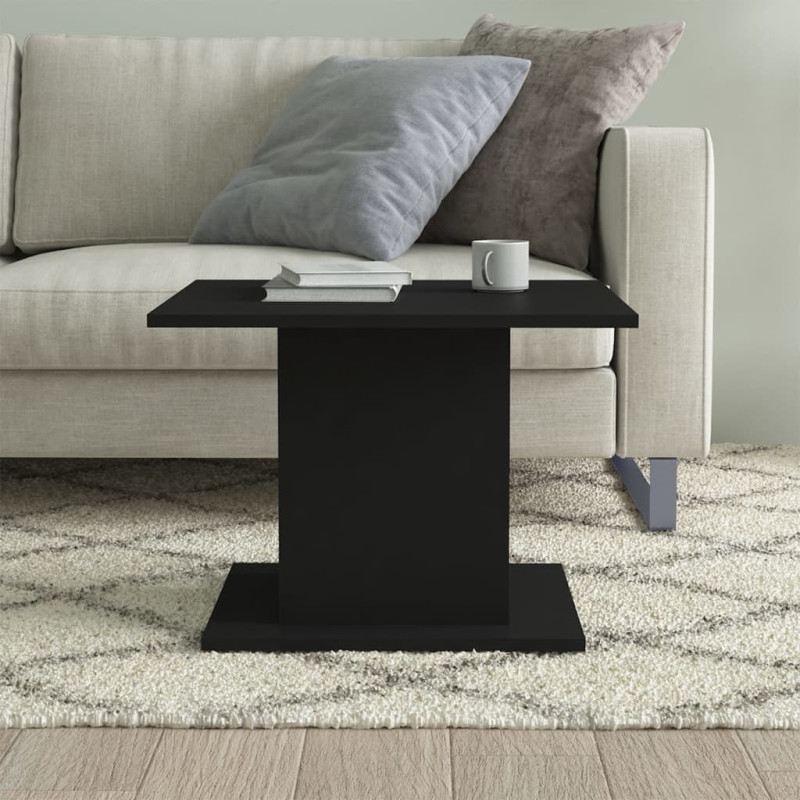 Produktbild för Soffbord svart 55,5x55,5x40 cm spånskiva