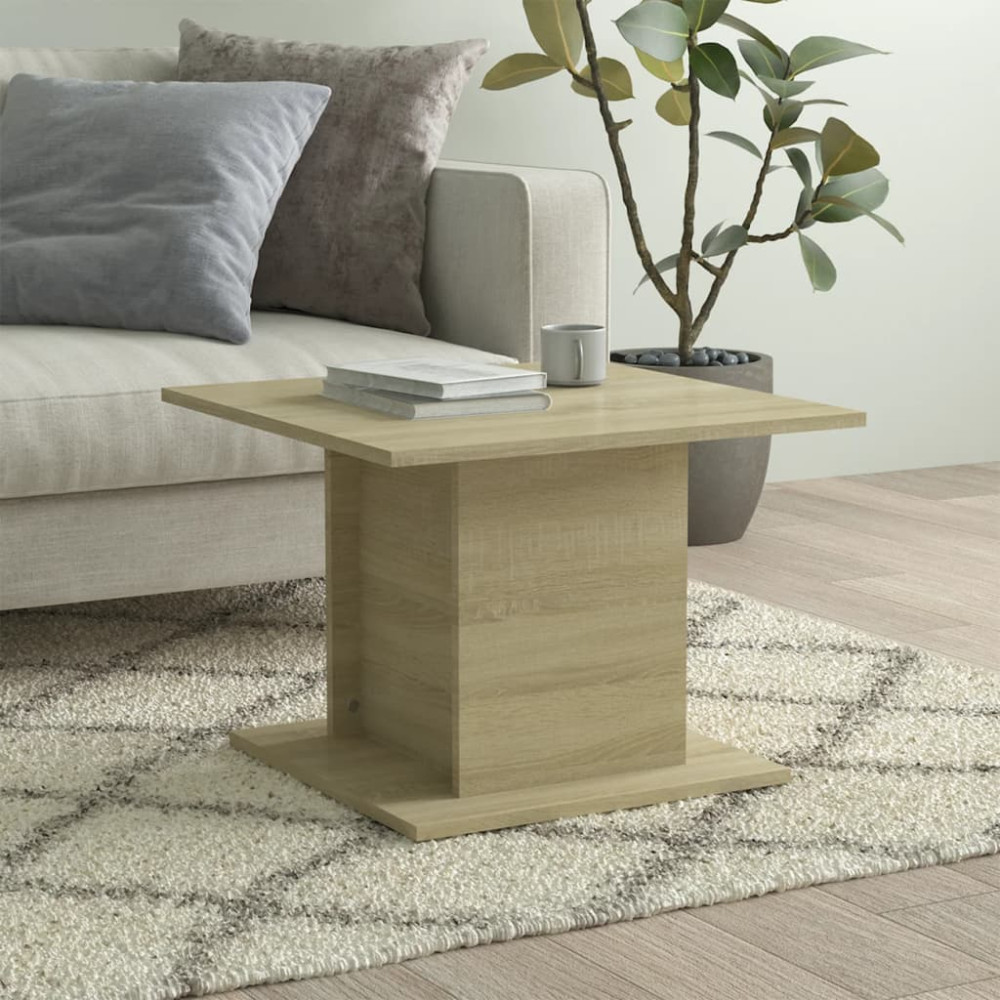 Produktbild för Soffbord sonoma-ek 55,5x55,5x40 cm konstruerat trä