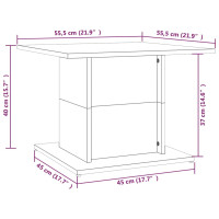 Produktbild för Soffbord sonoma-ek 55,5x55,5x40 cm konstruerat trä