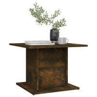 Produktbild för Soffbord rökfärgad ek 55,5x55,5x40 cm konstruerat trä