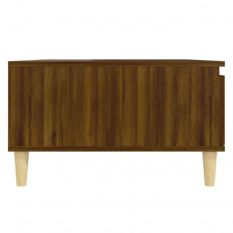 Produktbild för Soffbord brun ek 90x60x35 cm konstruerat trä