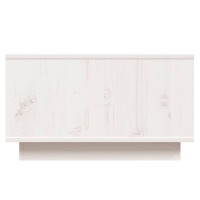 Produktbild för Soffbord vit 55x56x32 cm massiv furu