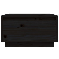 Produktbild för Soffbord svart 55x56x32 cm massivt furu