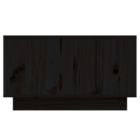 Produktbild för Soffbord svart 55x56x32 cm massivt furu