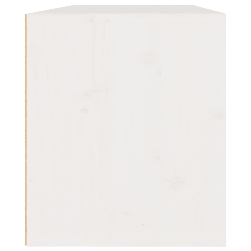 Produktbild för Väggskåp 2 st 45x30x35 cm massiv furu vit