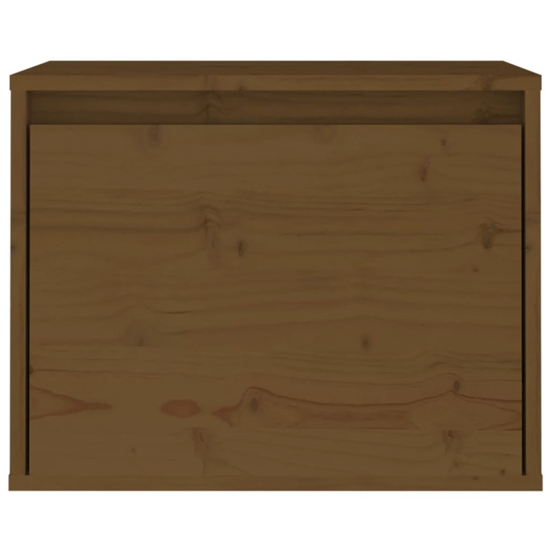 Produktbild för Väggskåp 45x30x35 cm massiv furu honungbrun