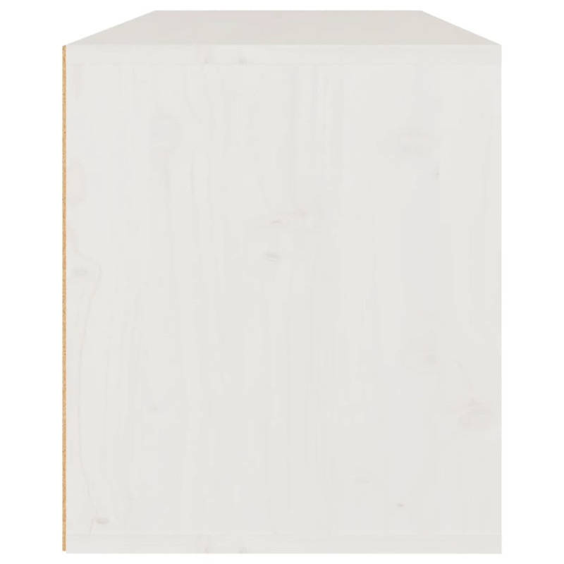 Produktbild för Väggskåp vit 80x30x35 cm massiv furu