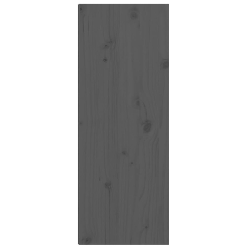Produktbild för Väggskåp grå 30x30x80 cm massiv furu