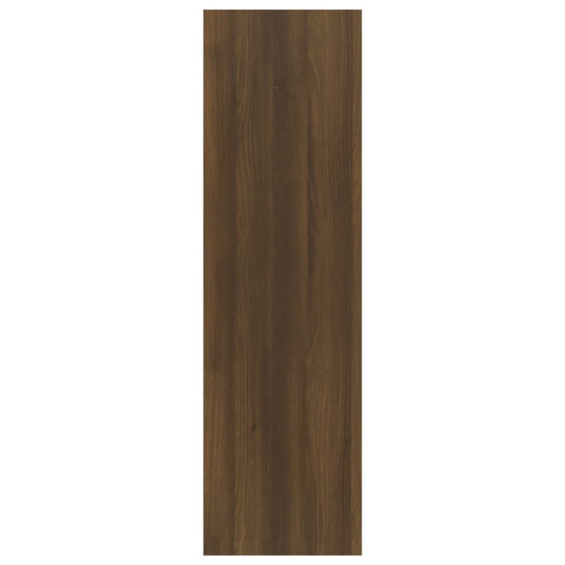 Produktbild för Bokhylla/Rumsavdelare brun ek 40x30x103 cm spånskiva