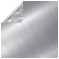 Miniatyr av produktbild för Rektangulärt poolskydd 1200x600 cm PE silver