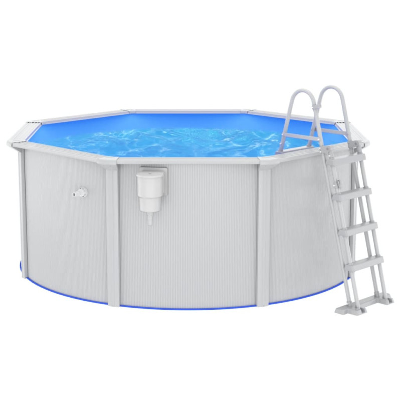 Produktbild för Pool med säkerhetsstege 300x120 cm