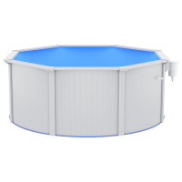 Miniatyr av produktbild för Pool med säkerhetsstege 300x120 cm