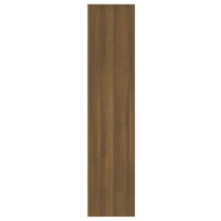 Produktbild för Bokhylla/Rumsavdelare brun ek 60x30x135 cm konstruerat trä