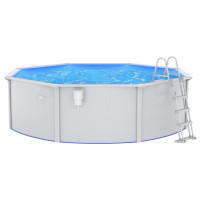 Produktbild för Pool med säkerhetsstege 460x120 cm