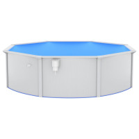 Miniatyr av produktbild för Pool med säkerhetsstege 460x120 cm