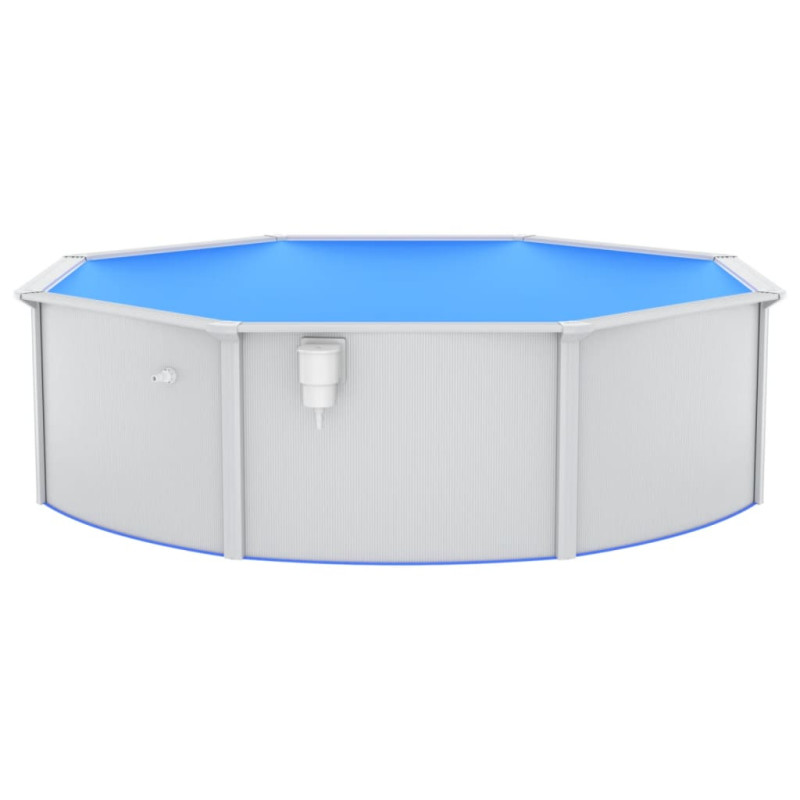 Produktbild för Pool med säkerhetsstege 460x120 cm