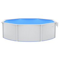Miniatyr av produktbild för Pool med säkerhetsstege 460x120 cm