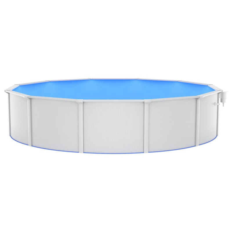 Produktbild för Pool med säkerhetsstege 550x120 cm