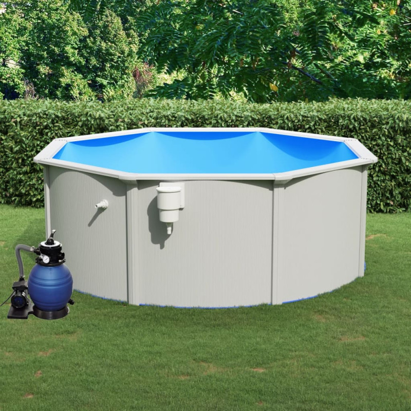 Produktbild för Pool med sandfilterpump 360x120 cm
