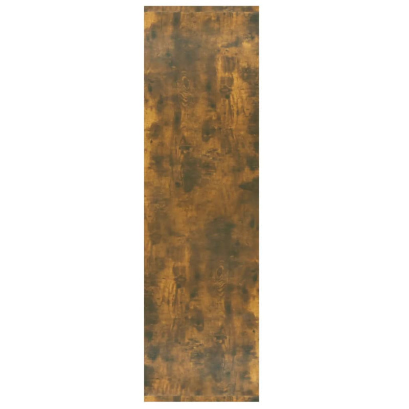 Produktbild för Bokhylla/Rumsavdelare rökfärgad ek 80x30x103 cm konstruerat trä