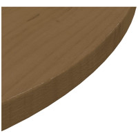 Miniatyr av produktbild för Bordsskiva brun Ø60x2,5 cm massiv furu