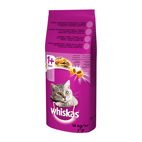 Whiskas ‎Whiskas 5900951014345 torrfoder till katt 14 kg Vuxen Nötkött
