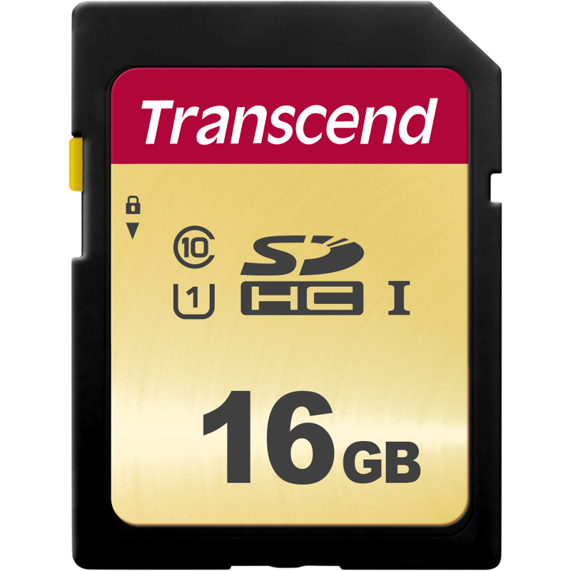 Produktbild för Transcend Gold 500S SD UHS-I U3, MLC (V30) R95/W60 16GB