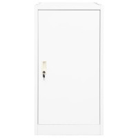 Produktbild för Sadelskåp vit 53x53x105 cm stål