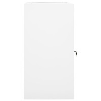 Produktbild för Sadelskåp vit 53x53x105 cm stål
