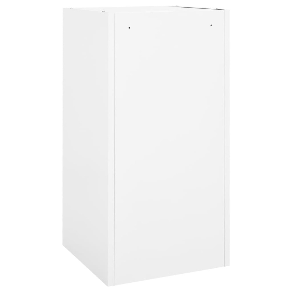Produktbild för Sadelskåp vit 53x53x105 cm stål