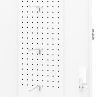 Produktbild för Sadelskåp vit 53x53x105 cm stål