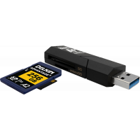 DELKIN Delkin Cardreader SD & MicroSD A2 (USB 3.1)