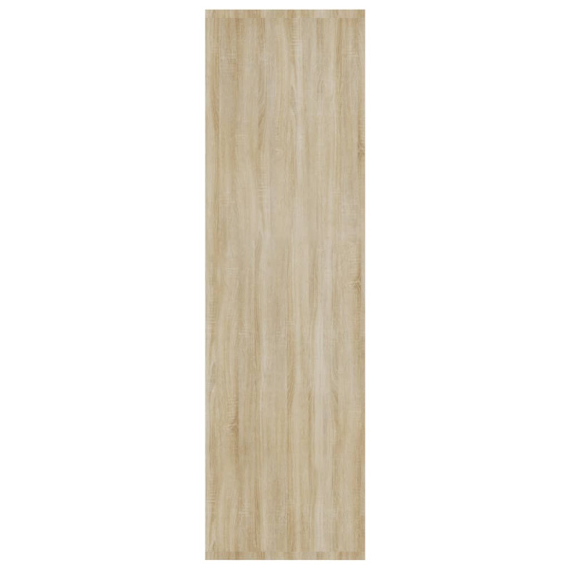 Produktbild för Bokhylla/Rumsavdelare sonoma-ek 80x30x103 cm konstruerat trä