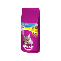 Produktbild för Whiskas STERILE torrfoder för vuxna katter med kyckling