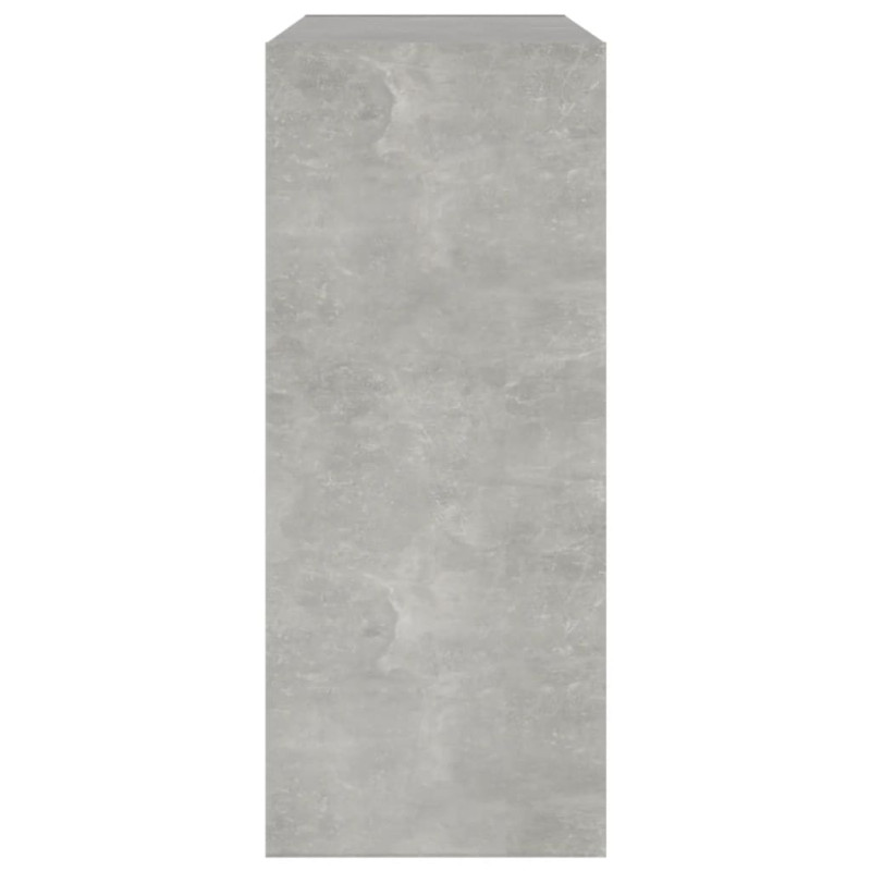 Produktbild för Bokhylla/Rumsavdelare betonggrå 80x30x72 cm