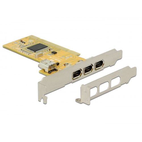 DeLOCK Delock PCI Card > 3 x external + 1 x internal FireWire A