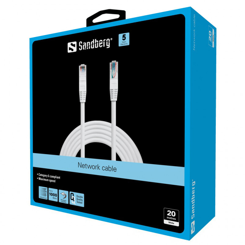 Produktbild för Sandberg Network Cable UTP Cat6 20 m