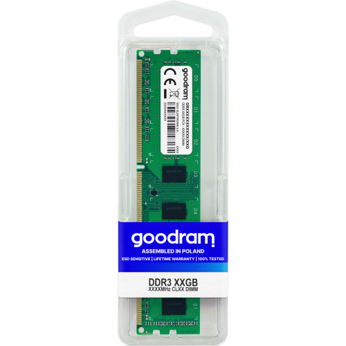 GOODRAM Goodram GR1333D364L9/8G, 8 GB, 1 x 8 GB, DDR3, 1333 MHz, 240...