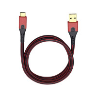 Miniatyr av produktbild för OEHLBACH Evolution C3 USB-kablar 3 m USB 3.2 Gen 1 (3.1 Gen 1) USB A USB C Svart, Röd