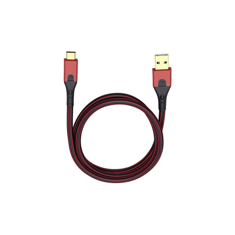 Produktbild för OEHLBACH Evolution C3 USB-kablar 3 m USB 3.2 Gen 1 (3.1 Gen 1) USB A USB C Svart, Röd
