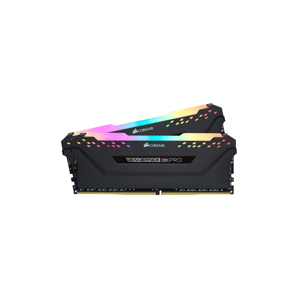 Produktbild för CORSAIR Vengeance RGB PRO - DDR4 - sats - 16 GB: 2 x 8 GB - DIMM 288-pin / PC4-25600 - ej buffrad
