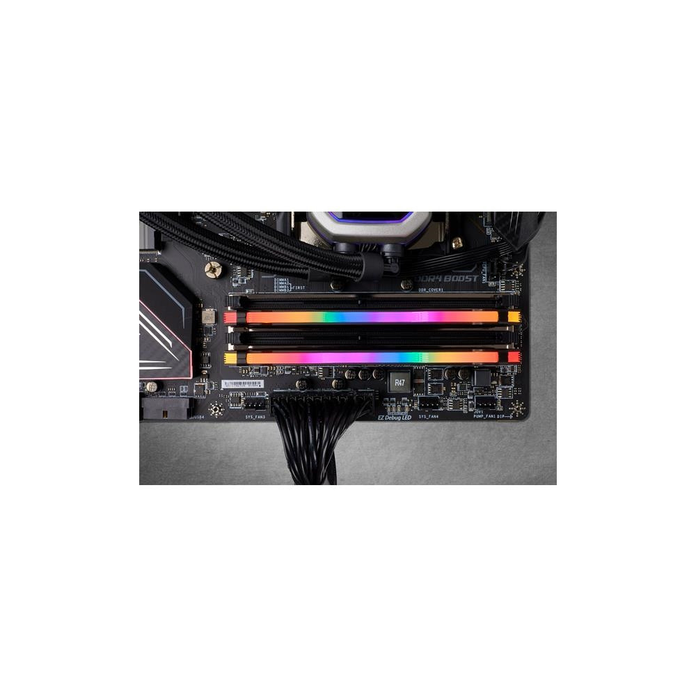 Produktbild för CORSAIR Vengeance RGB PRO - DDR4 - sats - 16 GB: 2 x 8 GB - DIMM 288-pin / PC4-25600 - ej buffrad