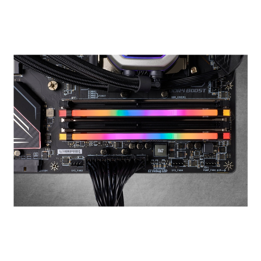 Produktbild för CORSAIR Vengeance RGB PRO - DDR4 - sats - 16 GB: 2 x 8 GB - DIMM 288-pin / PC4-25600 - ej buffrad