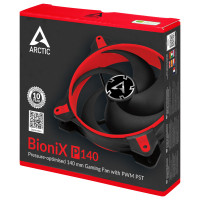 Miniatyr av produktbild för ARCTIC BioniX P140 Datorväska Fan 14 cm Svart, Röd