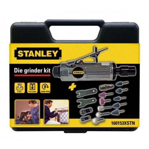 Stanley Stanley Straight air grinder 6 bar with accessories