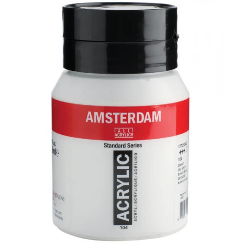 AMSTERDAM Amsterdam Standard akrylfärger 500 ml Vit Flaska
