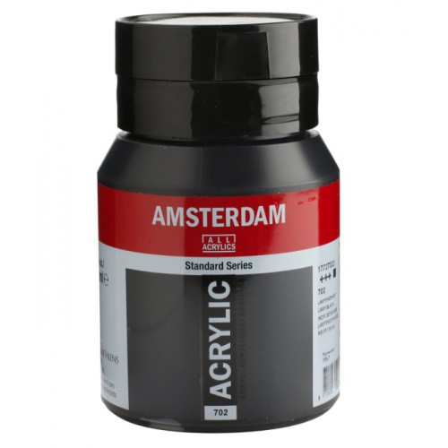 AMSTERDAM Amsterdam Standard akrylfärger 500 ml Svart Flaska