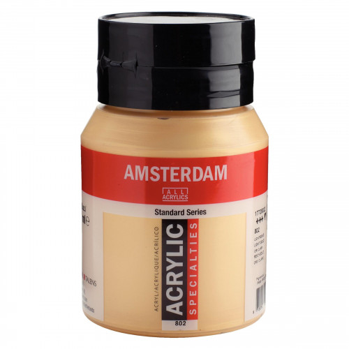 AMSTERDAM Amsterdam Standard Series Acrylic Jar 500 ml Light Gold 802